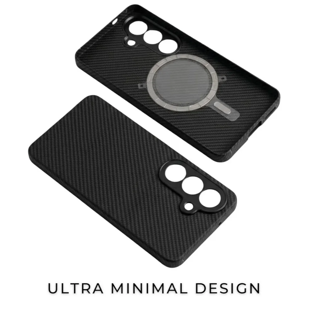 CaseBorne Thinborne Galaxy S26+ Plus Case Aramid Fiber Qi2 Magsafe Slim Black